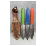 IMCO Implement Co Throwing Knife Set