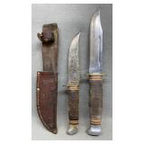 Kabar 1207 & Schrade 148 Fixed Blade Knives