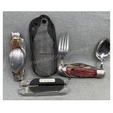 3 Multitools, 2 With Spoon & Fork