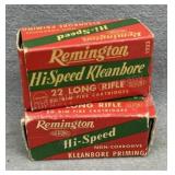 Remington Kleanbore 22 LR, 50 per box