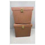 2 Locking Plastic Totes/Ammo Boxes