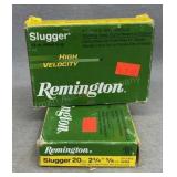 Remington 20 Ga 1/2 oz Rifled Slugs, 5 per box