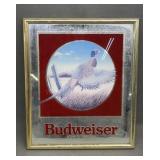Budweiser Pheasant Mirror 14" X 16"