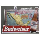 1994 Budweiser Mexico Metal Sign