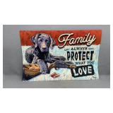 Family Protect What You Love Door Mat