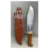 Pakistan Made Knife & Sheath, 9.5" Blade