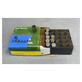 8 Rds 40 S&W Ammo, 18 empty brass