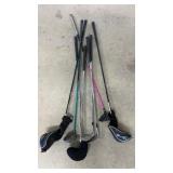 Lot of Random Golf Clubs
