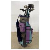 Golf Clubs and Cart Bag