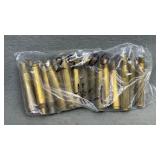 21 Spent 25-06 Brass Cartridges