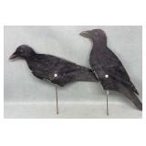 2 Olt. Co Paper Crow Decoys 2 Olt. Co Paper Crow Decoys