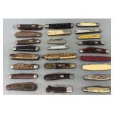 25 Pocket Knives, Schrade, Case 25 Pocket Knives, Schrade, Case