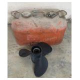 Metal Boat Fuel Tank + Prop Metal Boat Fuel Tank + Prop