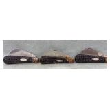 3 Case XX Hawkbill Knives, Have Rust Spots 3 Case XX Hawkbill Knives, Have Rust Spots