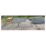 Large Lot Of Chain Link Fence & Posts!! Large Lot Of Chain Link Fence & Posts!!