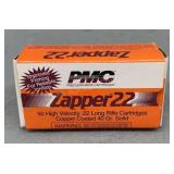 50 Rds PMC Zapper 22LR Ammo, 40 GR 50 Rds PMC Zapper 22LR Ammo, 40 GR