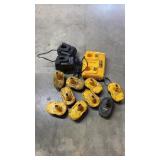 DeWalt 18V Batteries and Chargers, Untested DeWalt 18V Batteries and Chargers, Untested