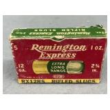 4 Rds Vintage Remington 12Ga Rifled Slugs 4 Rds Vintage Remington 12Ga Rifled Slugs