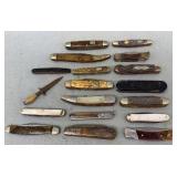 18 Pocket Knives, Buck & More, Rusted 18 Pocket Knives, Buck & More, Rusted