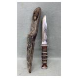 Ka Bar Fixed Blade Knife, 10.5in Ka Bar Fixed Blade Knife, 10.5in