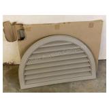 New 34in Half Round Vinyl Attic Vent New 34in Half Round Vinyl Attic Vent