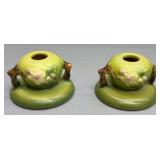 Roseville Apple Blossom Candle Sticks