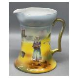 Royal Bayreuth Creamer Lady w/ Basket, Sea Gull