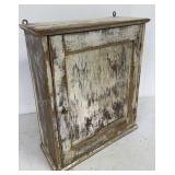 White Painted Oak Wall Cabinet 16x20in