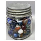 1/2 Pint Jar w/ Marbles