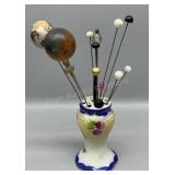 Hat Pins and Holder