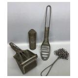 Pot Scrubber, Nutmeg, Squeezer, Cake Spoon