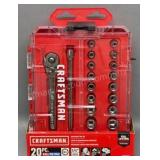 New 20Pc Craftsman 1/4in Socket Set SAE - Metric