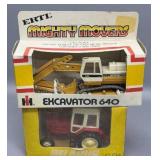 Ertl 1/64 Scale Excavator and Belarus in Box