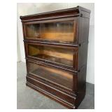 3 Stack Oak Lawyers Bookcase