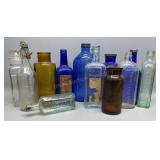 Group of Glass Medicine Bottles