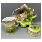 3 Royal Bayreuth Jack & Jill & Miss Muffet Pieces
