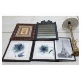 Modern Pictures and Lamp