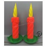 Pr Plastic Blow Mold Christmas Candles 18in