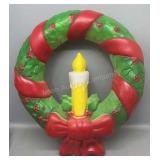 Nice Christmas Candle Wreath Blow Mold