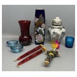 Peacock Vase & Canister VooDoo Doll & More