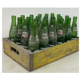 Wooden Pepsi Crate With Bottles