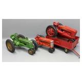 Hubley, JD Metal wheel Tractor and Good Wagon
