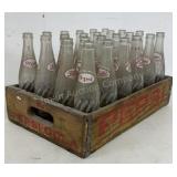 Wooden Pepsi Crate With Bottles
