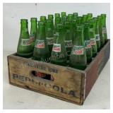 Wooden Pepsi Crate With Bottles