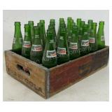 Wooden Pepsi Crate With Bottles