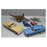 Model Cars, Tin Cannon, Small Toy Implements