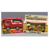 Ertl 1/64 Scraper and Coke Truck