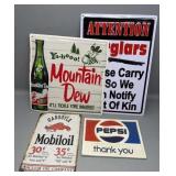 Tin Advertising Signs - Carry and Others