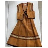 Cowhide Leather Size 2 Vest & Skirt