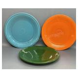 3 Fiesta Plates 9.5 inch